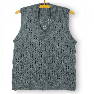 Isager vest knitting pattern - Ocean